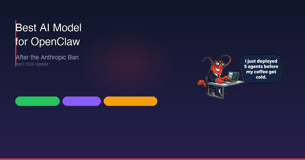 Best AI Model for OpenClaw After the Anthropic Ban (April 2026)
